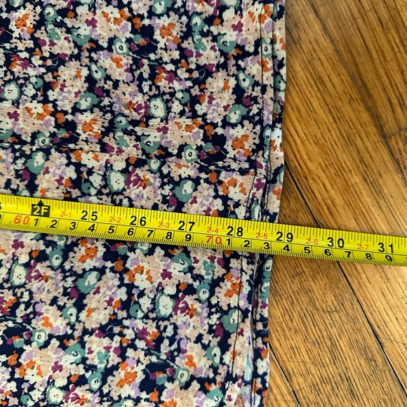 Floral flowy maxi skirt - size large - gypsy boho skirt - Picture 5 of 6